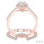 Oval Shape Halo Lovebright Diamond Wedding Set