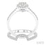Oval Shape Halo Lovebright Diamond Wedding Set