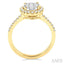 Oval Shape Halo Lovebright Essential Diamond Engagement Ring