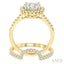 Round Shape Halo Lovebright Diamond Wedding Set