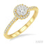 Round Shape Halo Lovebright Essential Diamond Engagement Ring