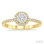 Round Shape Halo Lovebright Essential Diamond Engagement Ring