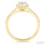 Round Shape Halo Lovebright Essential Diamond Engagement Ring