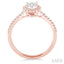 Round Shape Halo Lovebright Essential Diamond Engagement Ring