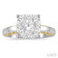 Cushion Shape Lovebright Essential Diamond Engagement Ring