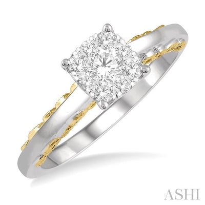 Cushion Shape Lovebright Essential Diamond Engagement Ring