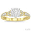 Round Shape Lovebright Diamond Engagement Ring