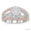 Round Shape Halo Lovebright Diamond Ring