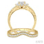 Round Shape Halo Lovebright Diamond Wedding Set