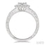 Round Shape Halo Lovebright Diamond Engagement Ring