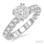 Round Shape Lovebright Diamond Engagement Ring