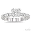 Round Shape Lovebright Diamond Engagement Ring
