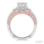 Round Shape Lovebright Diamond Engagement Ring