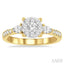 Round Shape Lovebright Diamond Engagement Ring