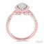 Marquise Shape Halo Lovebright Diamond Engagement Ring