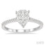 Pear Shape Lovebright Essential Diamond Engagement Ring