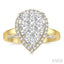 Pear Shape Halo Lovebright Essential Diamond Ring