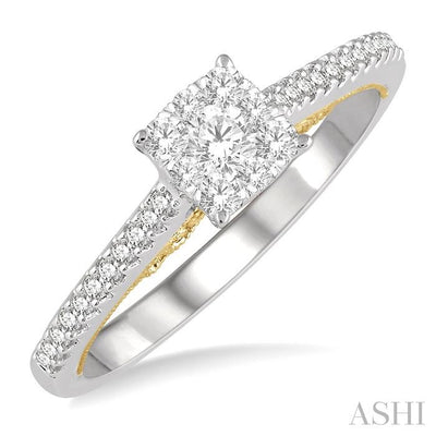 Cushion Shape Lovebright Essential Diamond Engagement Ring