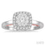 Cushion Shape Halo Lovebright Essential Diamond Ring