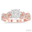 Round Shape Lovebright Diamond Engagement Ring