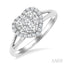 Heart Shape Halo Lovebright Diamond Engagement Ring