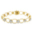 Diamond Open Oval Link Bracelet