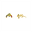 Rainbow Sapphire Stud Earrings