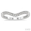 Chevron Diamond Wedding Band