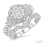 Round Shape Halo Lovebright Diamond Wedding Set