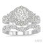 Round Shape Halo Lovebright Diamond Wedding Set