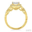 Round Shape Halo Lovebright Diamond Engagement Ring