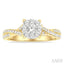 Round Shape Lovebright Diamond Engagement Ring