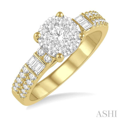 Round Shape Lovebright Diamond Ring