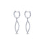 Diamond Open Marquise Earrings