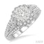 Round Shape Lovebright Diamond Engagement Ring