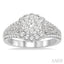 Round Shape Lovebright Diamond Engagement Ring