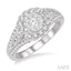 Round Shape Lovebright Diamond Engagement Ring