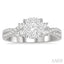 Round Shape Lovebright Diamond Engagement Ring