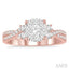 Round Shape Lovebright Diamond Engagement Ring