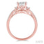 Round Shape Lovebright Diamond Engagement Ring