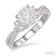 Round Shape Lovebright Diamond Engagement Ring