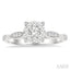 Round Shape Lovebright Diamond Engagement Ring