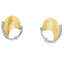 Two-Tone Freeform Diamond Stud Earrings