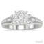Round Shape Lovebright Diamond Engagement Ring