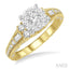 Round Shape Lovebright Diamond Engagement Ring