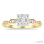 Round Shape Lovebright Diamond Engagement Ring