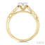 Round Shape Lovebright Diamond Engagement Ring