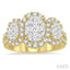 Oval Shape Past Present & Future Halo Lovebright Diamond Engagement Ring
