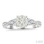 Round Shape Lovebright Diamond Engagement Ring
