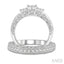 Round Shape Past Present & Future Lovebright Diamond Wedding Set